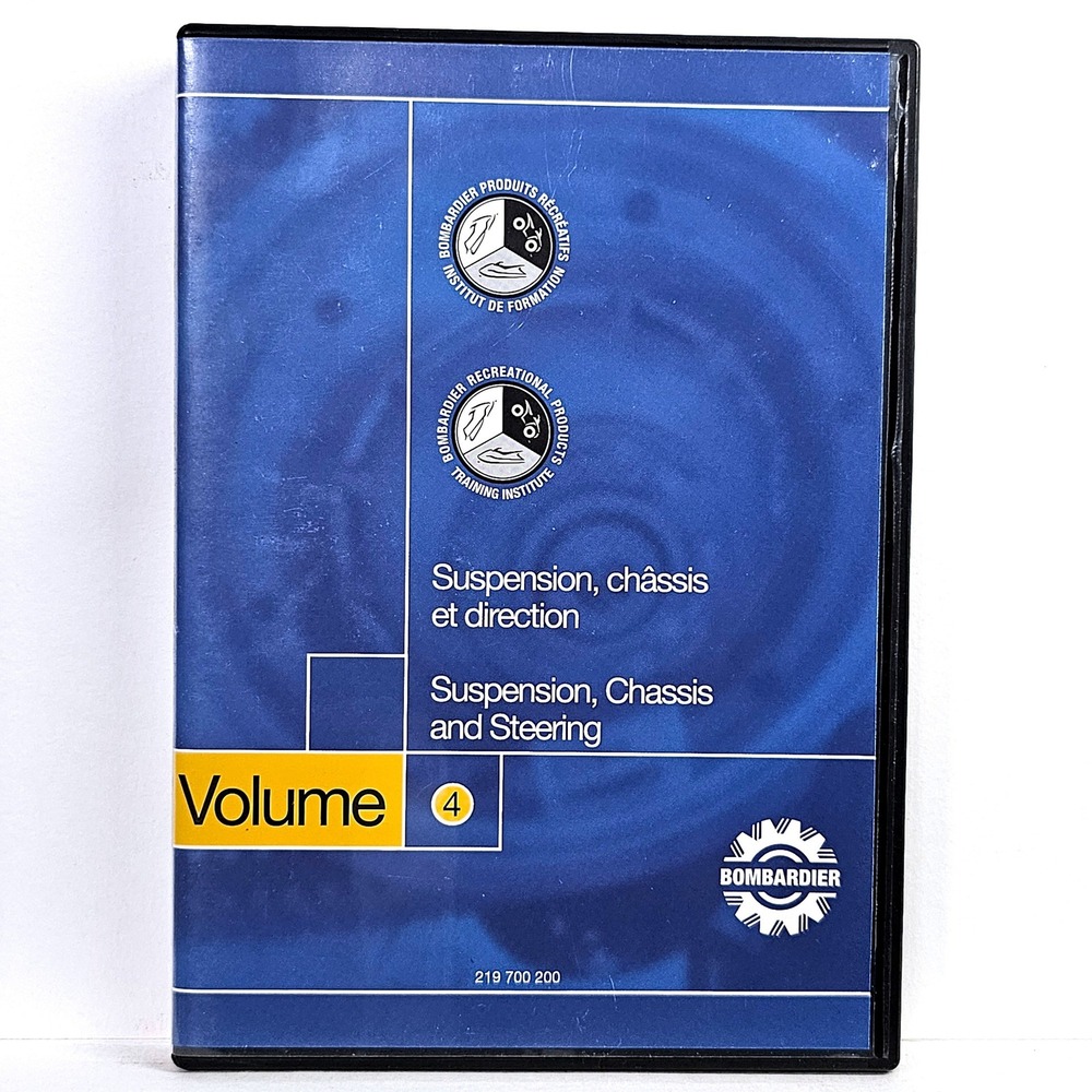 Bombardier BRP Training Manual Vol 4 Suspension Chassis Steering 219 700 200 DVD